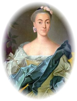 Catharina Helena Dörrien, modifiziertes Foto des Ölgemäldes von Fritz Geller-Grimm